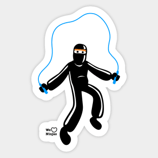 Ninja skipping with skipping rope! Sticker